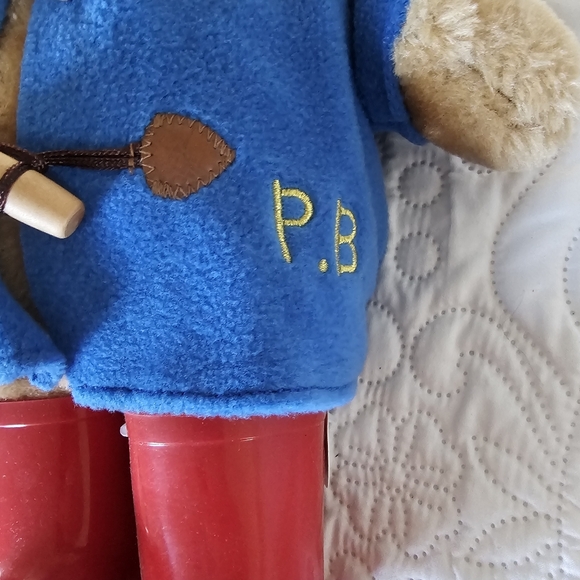 Rainbow Designs Plush Paddington Bear Toy Blue Red Suitcase And Rubber Boots 14" - Picture 7 of 12